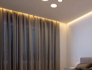 Скрытый карниз для натяжных потолков